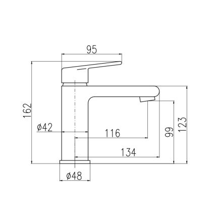 RAV Slezák CO129.0 - Umyvadlová baterie + výpusť COLORADO 16,2 cm lesklý chrom
