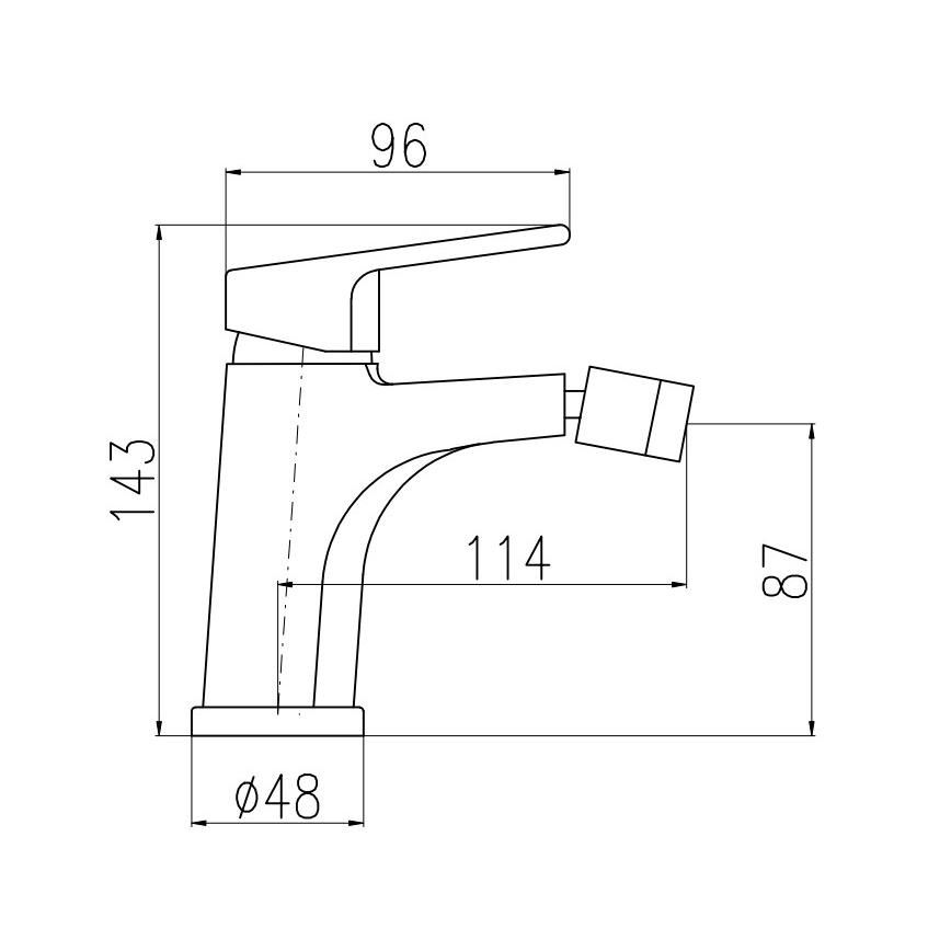 RAV Slezák CO145.0KCMATZ - Bidetová baterie + výpusť COLORADO 14,3 cm černá/zlatá