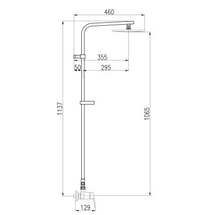 RAV Slezák CO182.5/6 - Sprchová sada s vodovodní baterií COLORADO lesklý chrom