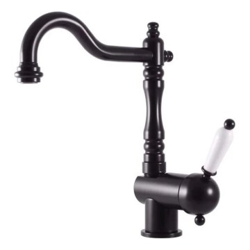 RAV Slezák L508.0/8CMAT - Dřezová/umyvadlová baterie LABE RETRO 25,6 cm matná černá