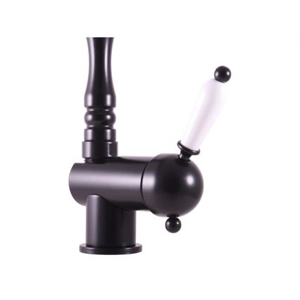 RAV Slezák L508.0/8CMAT - Dřezová/umyvadlová baterie LABE RETRO 25,6 cm matná černá