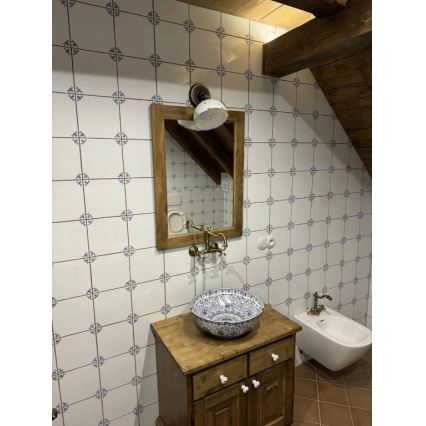 RAV Slezák MK102.5/28SM - Umyvadlová/dřezová baterie MORAVA RETRO 16,8 cm stará mosaz