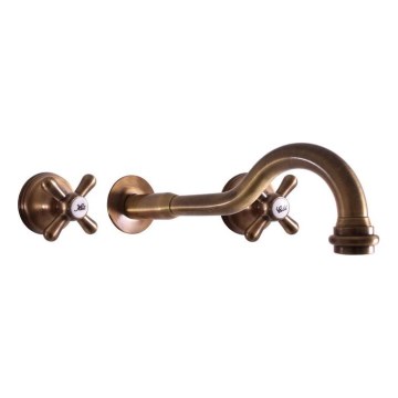 RAV Slezák MK131SM - Umyvadlová baterie pro podomítkovou instalaci MORAVA RETRO stará mosaz