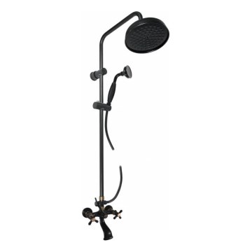 RAV Slezák MK159.5/7CMATSM - Vanová sada s baterií MORAVA RETRO černá/mosaz