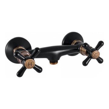 RAV Slezák MK180.5CMATSM - Sprchová baterie MORAVA RETRO černá/mosaz