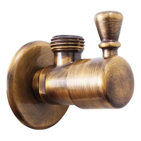 RAV Slezák RV0112SM - Rohový ventil RETRO stará mosaz