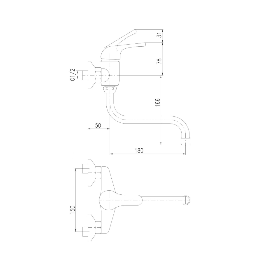 RAV Slezák SAJ001.5/21 - Umyvadlová baterie JUNIOR červená/modrá/žlutá