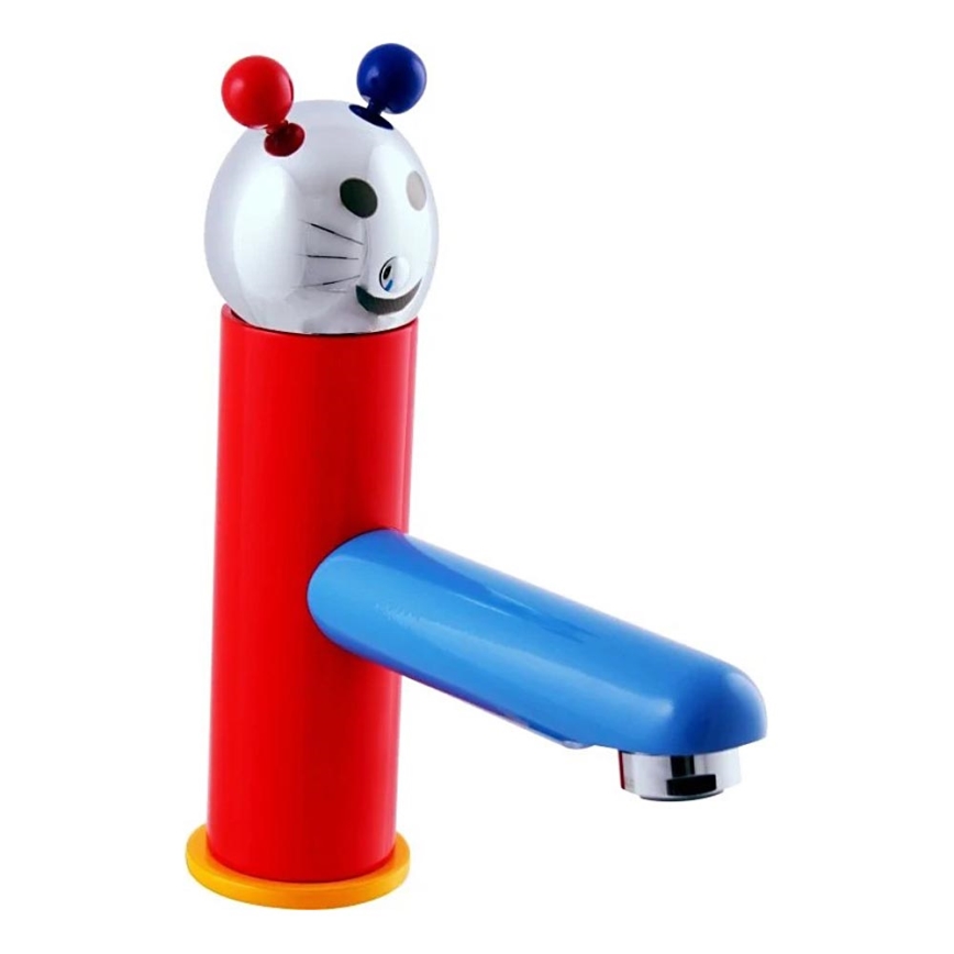 RAV Slezák SE326.0 - Umyvadlová baterie JUNIOR 18,2 cm červená/modrá