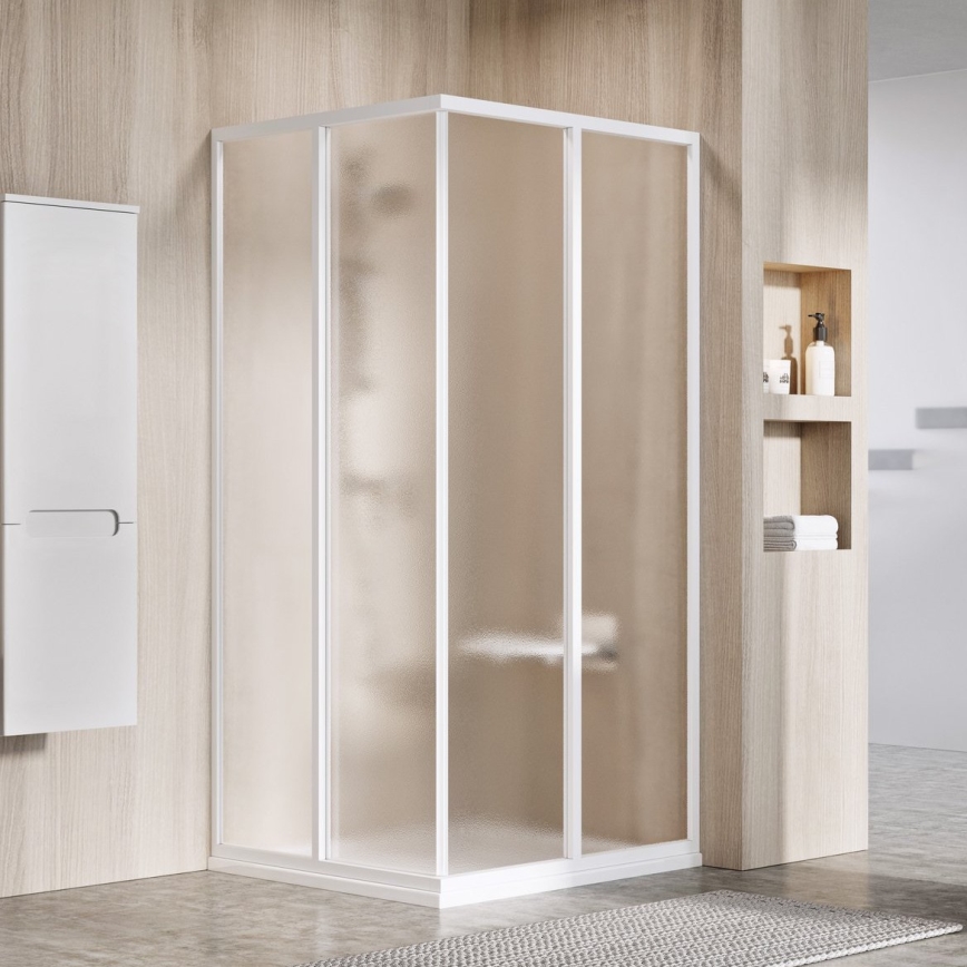 Ravak 14V701O2ZGS - Sprchový kout SUPERNOVA 90x90 cm bílá