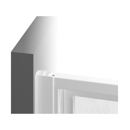 Ravak 3114O30211 - Sprchový kout čtyřdílný čtvrtkruhový SUPERNOVA 80x80 cm černá