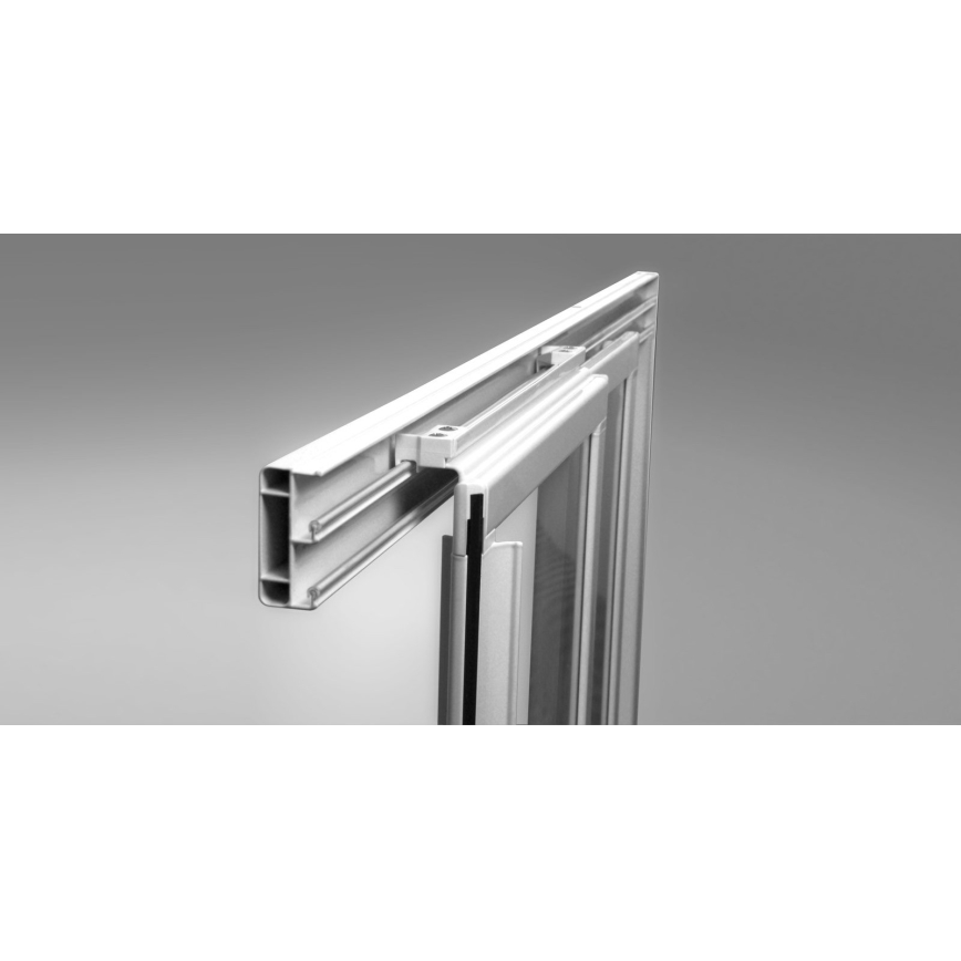 Ravak 3114O302Z1 - Sprchový kout čtyřdílný čtvrtkruhový SUPERNOVA 80x80 cm černá