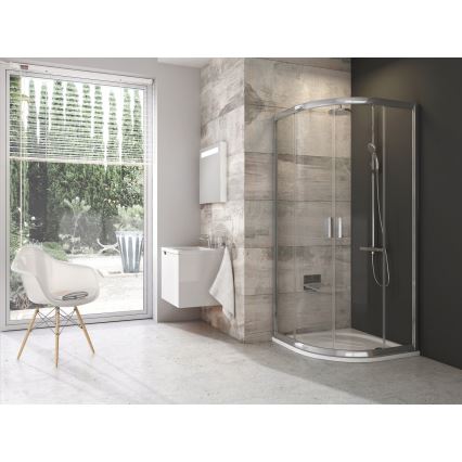 Ravak 3B240C00Z1-Sprchový kout čtyřdílný čtvrtkruhový BLIX 80x80 cm lesklý chrom