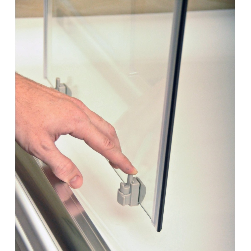 Ravak 3B240U40ZG - Sprchový kout čtyřdílný čtvrtkruhový BLIX 80x80 cm satin