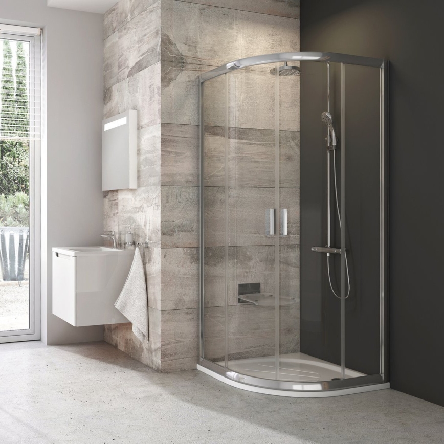 Ravak 3B270C00Z1B - Sprchový kout čtyřdílný čtvrtkruhový BLIX 90x90 cm lesklý chrom