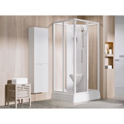 Ravak A007701120 - Sprchová vanička čtvercová ANGELA 90x90 cm bílá