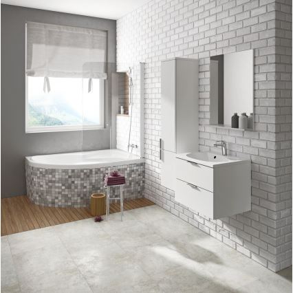 Ravak CL21000000 - Rohová vana ROSA 160x105 cm akrylát/bílá