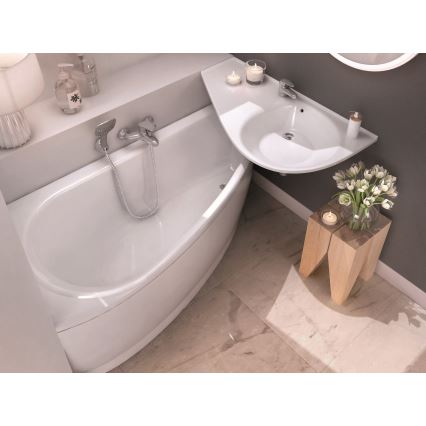 Ravak CQ01000000 - Rohová vana AVOCADO 160x75 cm akrylát/bílá