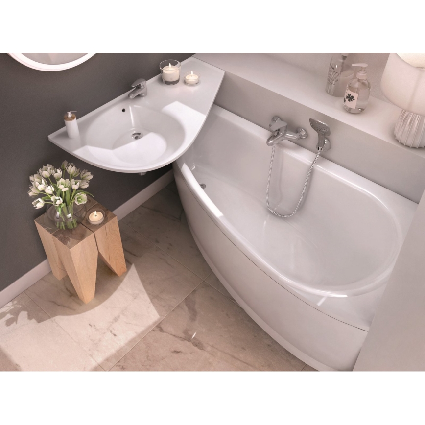 Ravak CS01000000 - Rohová vana AVOCADO 150x75 cm akrylát/bílá