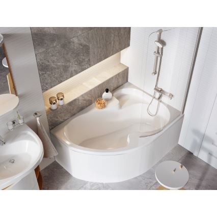 Ravak CV01000000 - Rohová vana ROSA 140x105 cm akrylát/bílá