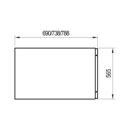 Ravak CZ00140A00 - Boční panel k vaně 80 cm akrylát/bílá