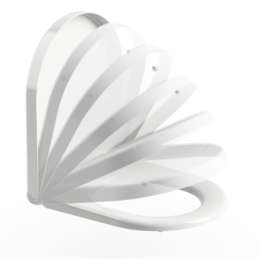 Ravak X01549 - Záchodové prkénko SoftClose UNI CHROME bílá