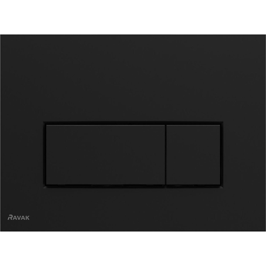 Ravak X01744 - Splachovací tlačítko UNI SLIM 24,7x16,5 cm černá