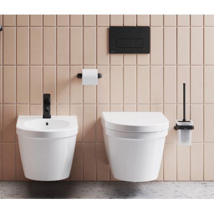 Ravak X01744 - Splachovací tlačítko UNI SLIM 24,7x16,5 cm černá