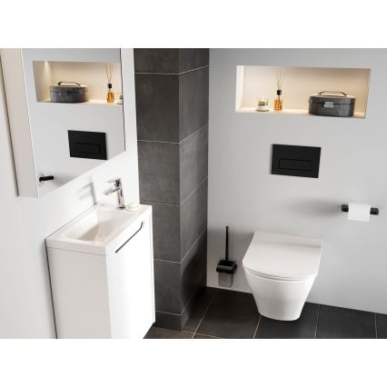 Ravak X01744 - Splachovací tlačítko UNI SLIM 24,7x16,5 cm černá