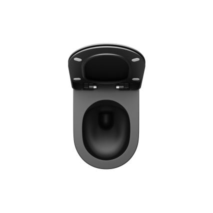 Ravak X01795 - Záchodové prkénko SoftClose CHROME černá