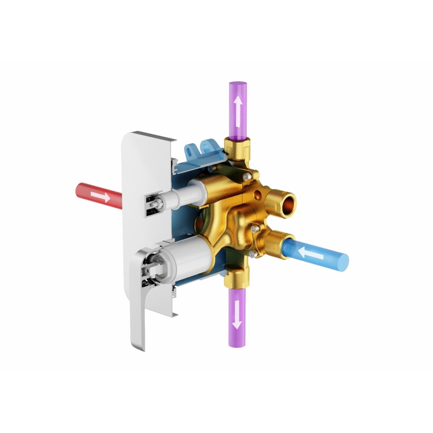 Ravak X070139 - Základní těleso pro podomítkové baterie R-BOX VARI 13,9x14,6 cm