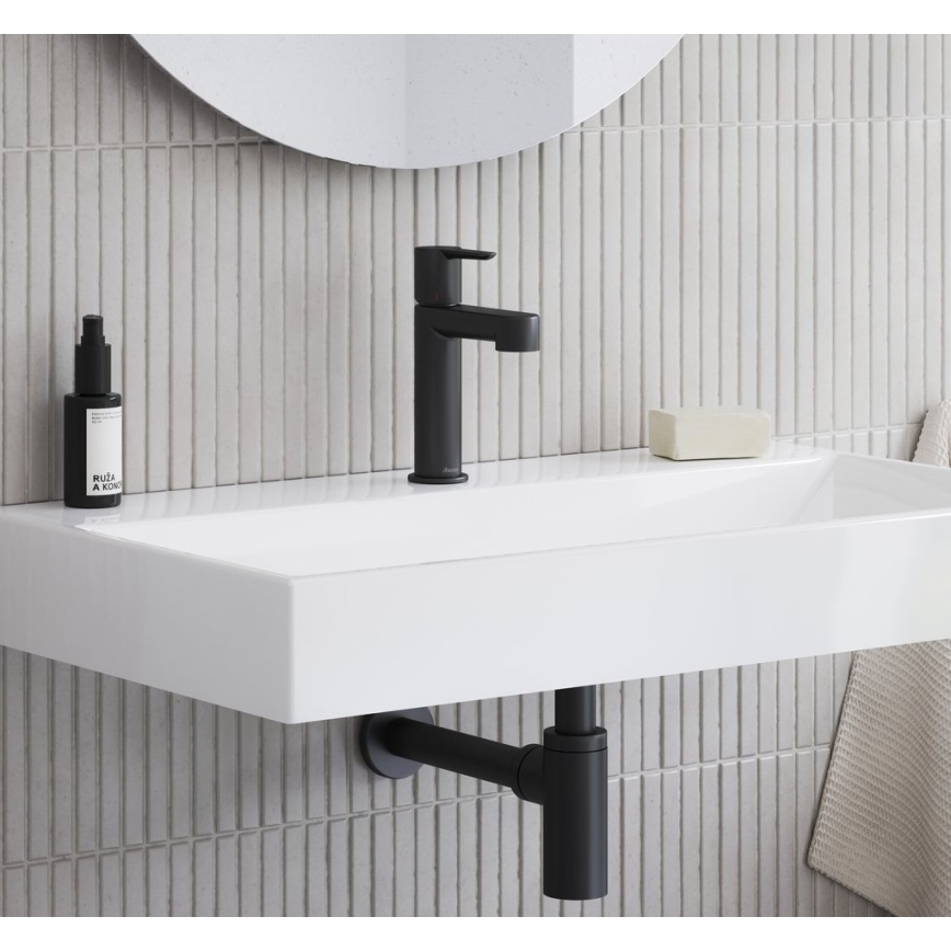 Ravak X070181 - Umyvadlová baterie PURI 19,1 cm černá