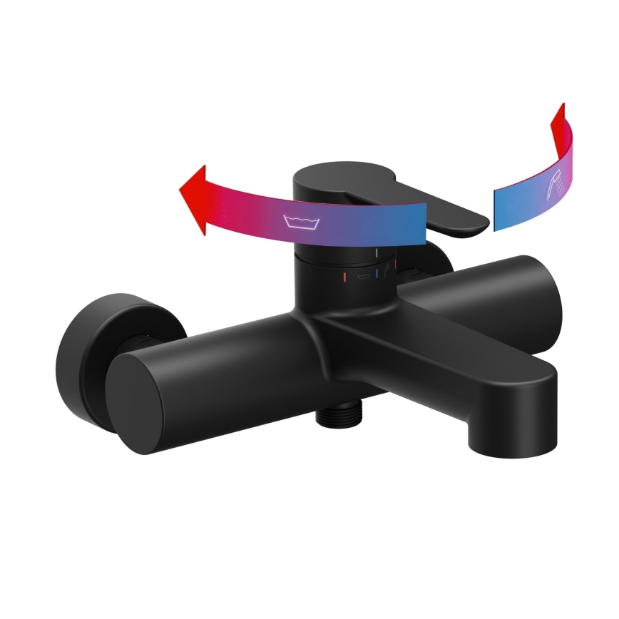 Ravak X070185 - Vanová baterie PURI černá