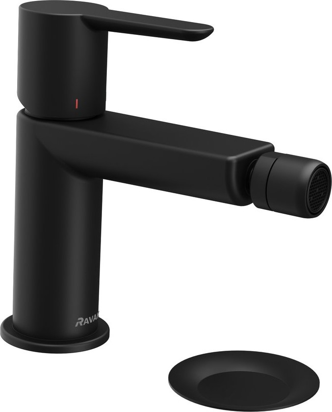 Ravak X070189 - Bidetová baterie + výpusť PURI černá