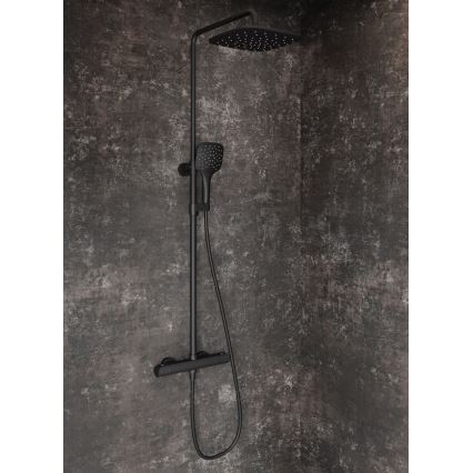 Ravak X070443 - Sprchová sada s termostatickou baterií FLAT matná černá