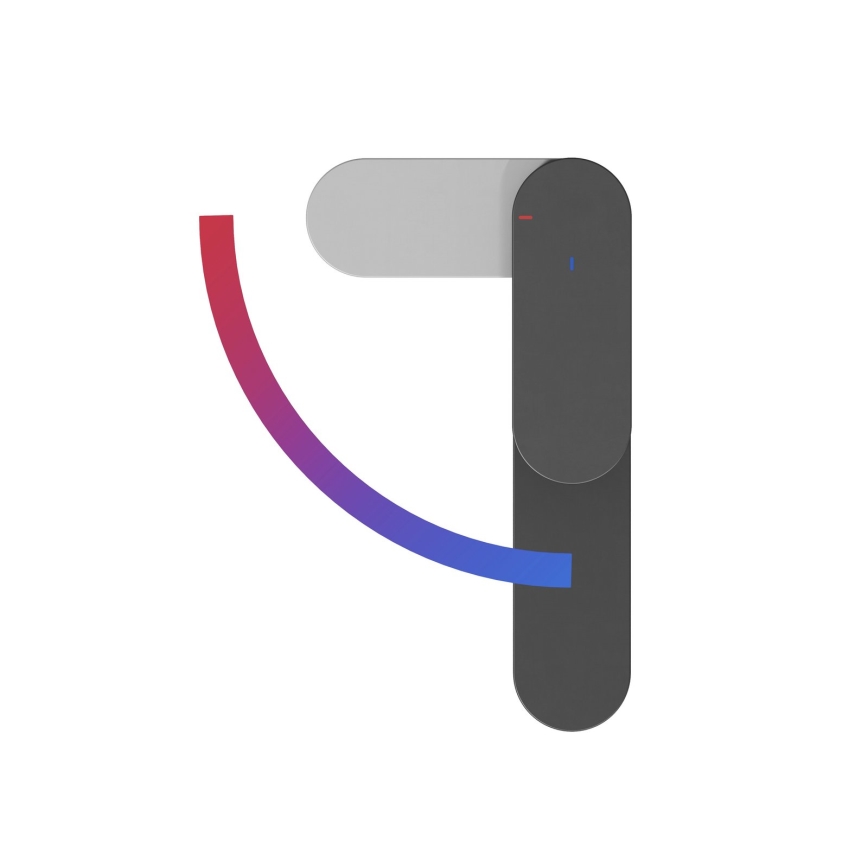 Ravak X070460 - Umyvadlová baterie CHROME 17,7 cm černá