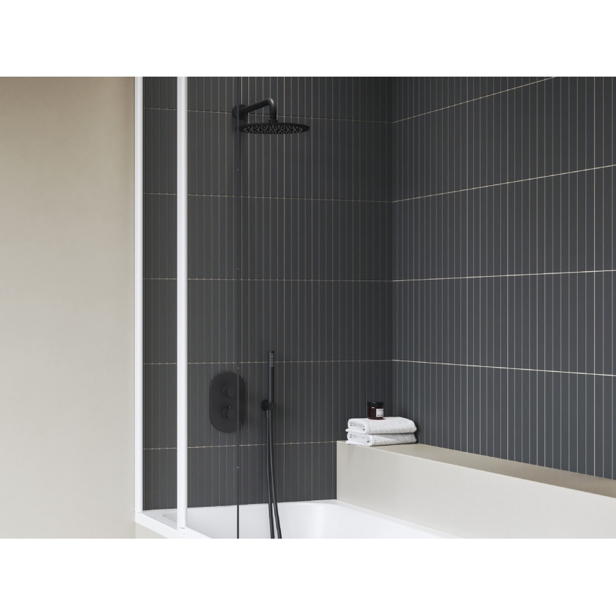 Ravak X070469 - Termostatická sprchová baterie pro podomítkovou instalaci CHROME černá