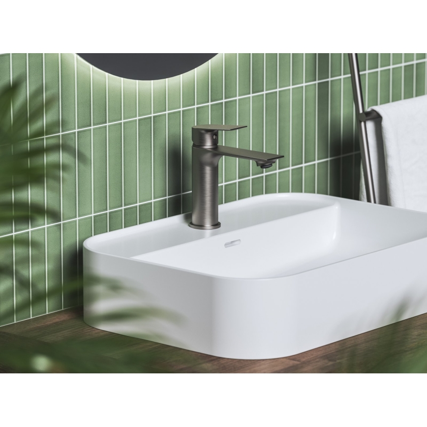 Ravak X070652 - Umyvadlová baterie PLAN 16,8 cm kartáčovaný grafit