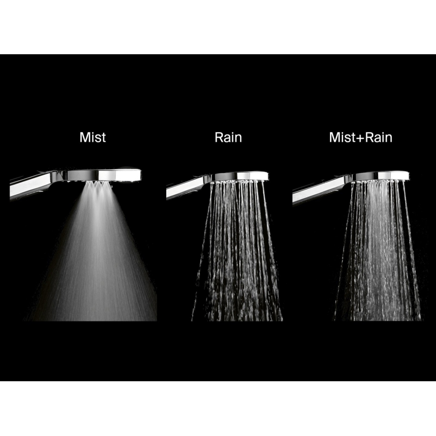 Ravak X07P233 - Ruční sprcha s tlačítkem FLAT lesklý chrom