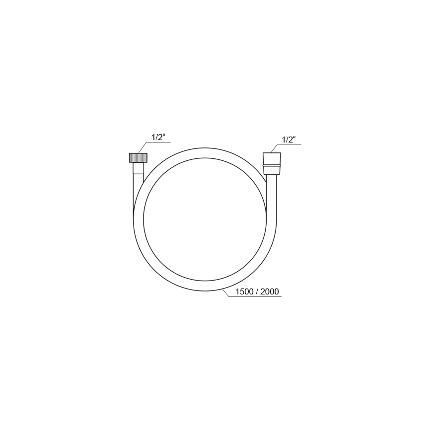 Ravak X07P337 - Sprchová hadice plastová 200 cm lesklý chrom