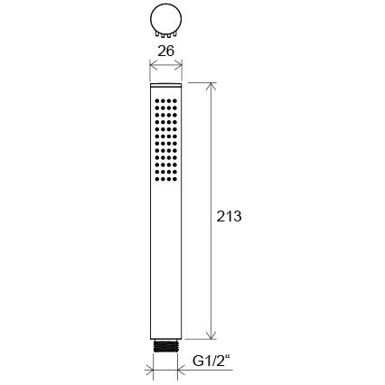 Ravak X07P573 - Ruční sprcha AIR černá
