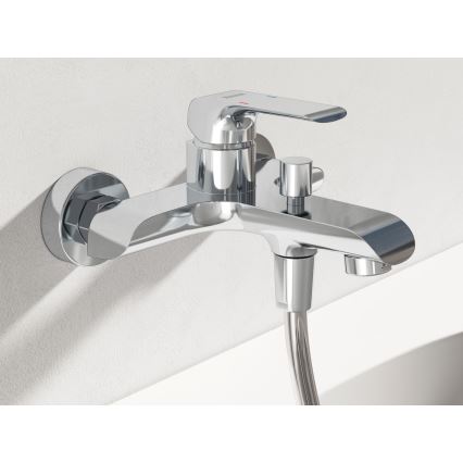 Ravak X07S113 - Vanová sada s baterií FLAT lesklý chrom