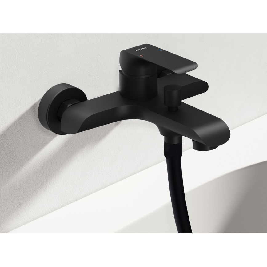 Ravak X07S114 - Vanová sada s baterií FLAT matná černá