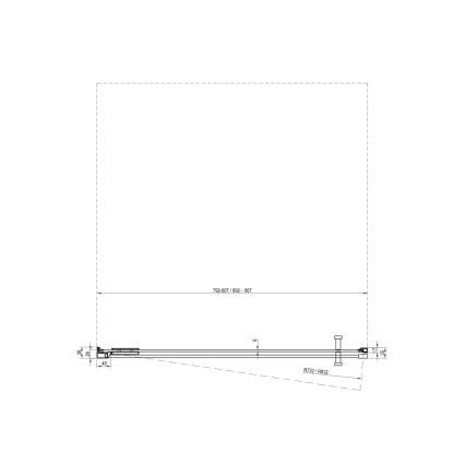 Ravak X0VV40300Z1 - Sprchové dveře COOL 80x195 cm černá