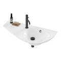 Ravak XJ1L1100000 - Závěsné umyvadlo AVOCADO 85x45 cm litý mramor/bílá