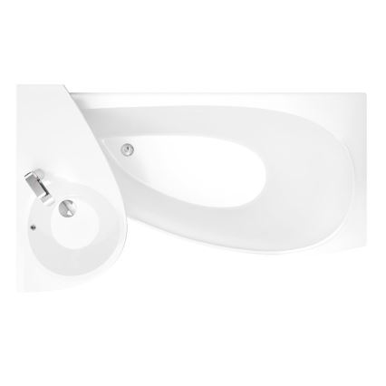 Ravak XJ1P1100000 - Závěsné umyvadlo AVOCADO 85x45 cm litý mramor/bílá