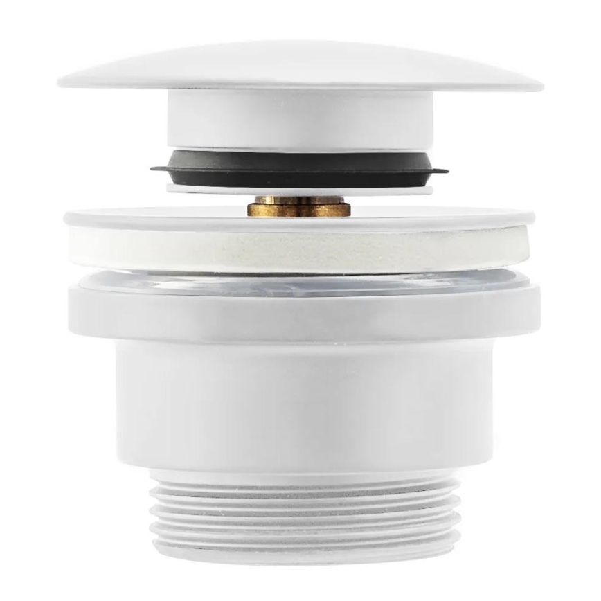 REA-A2361 - Umyvadlová výpusť CLICK-CLACK pr. 6,4 cm matná bílá