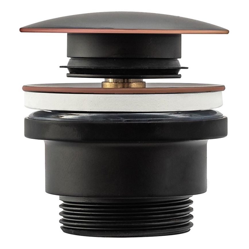 REA-A5218 - Umyvadlová výpusť CLICK-CLACK pr. 6,4 cm černá
