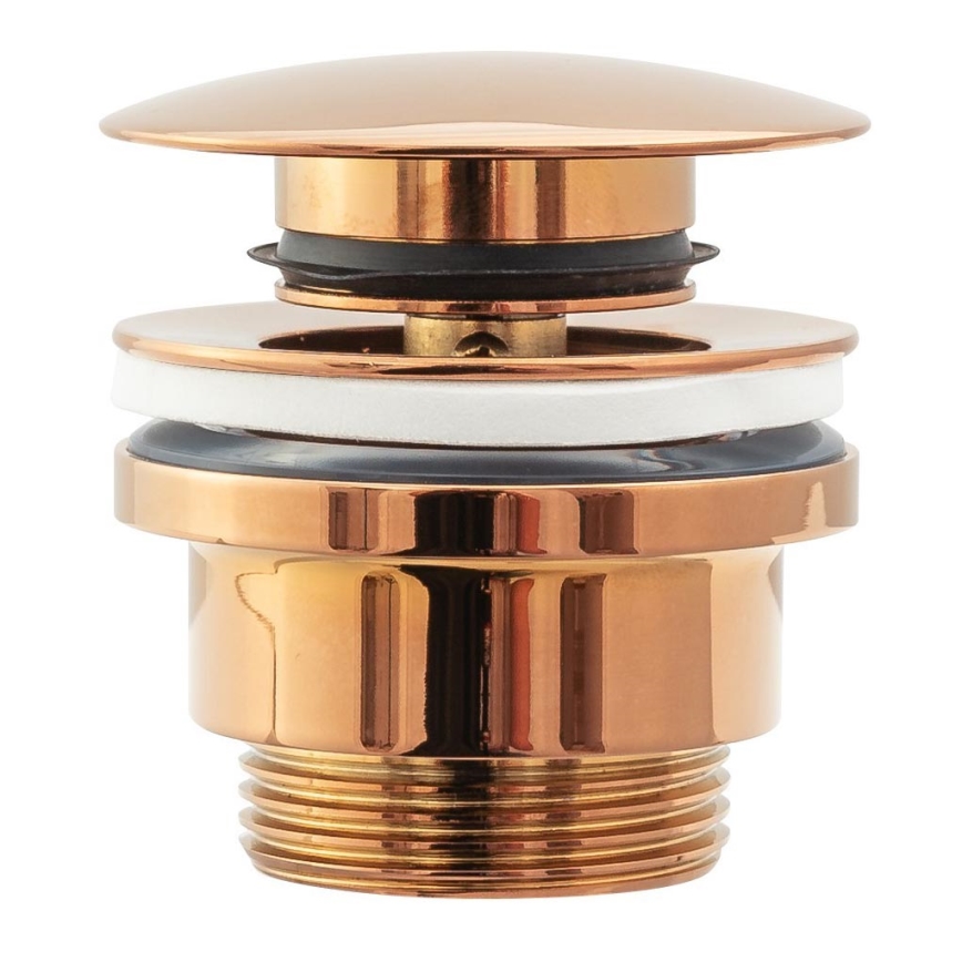 REA-A533A - Umyvadlová výpusť CLICK-CLACK pr. 6,4 cm rose gold