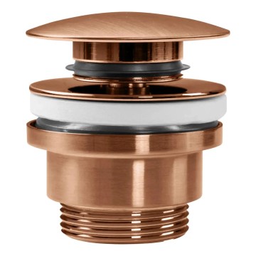 REA-A5632 - Umyvadlová výpusť CLICK-CLACK pr. 6,4 cm kartáčovaná měď