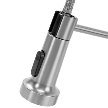 REA-B0417 - Dřezová baterie s vytahovací sprškou COLIN 42,5 cm nikl